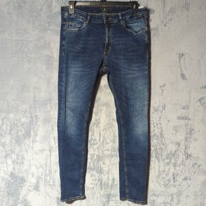 Zara Man Men's Jeans Denim Collection Size 36x29 Medium Wash Taper Casual Pants